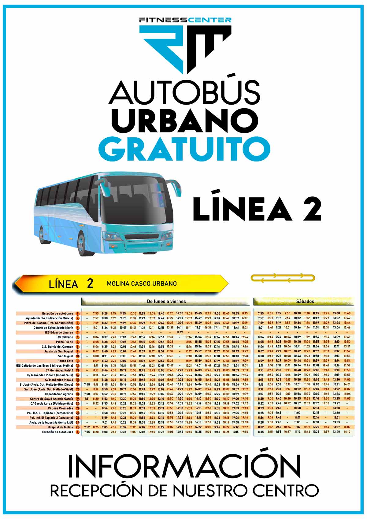 Autobús gratis en Molina de Segura